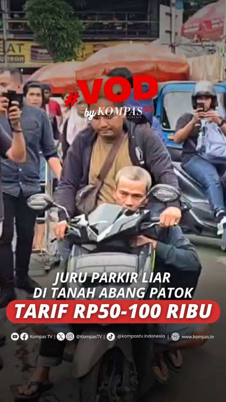 JURU PARKIR LIAR DI TANAH ABANG PATOK TARIF RP50-100 RIBU 