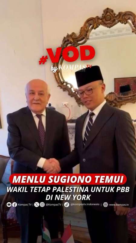 MENLU SUGIONO TEMUI WAKIL TETAP PALESTINA UNTUK PBB DI NEW YORK