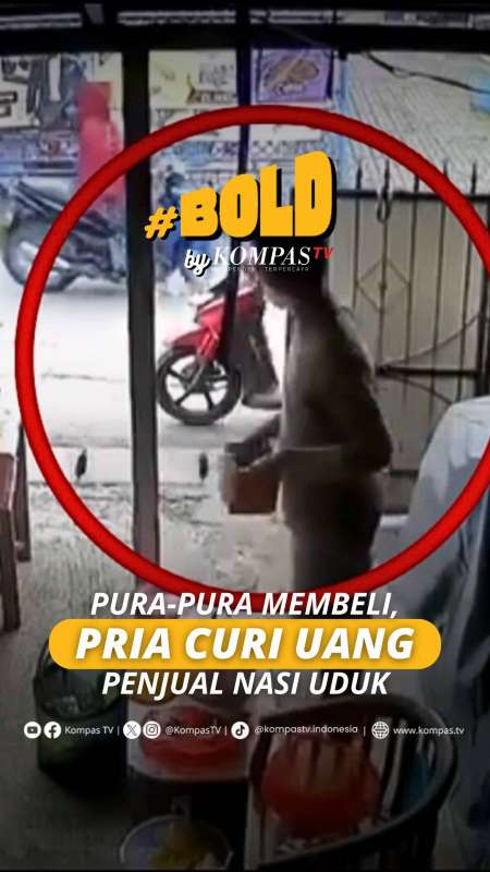 PURA-PURA MEMBELI, PRIA CURI UANG PENJUAL NASI UDUK
