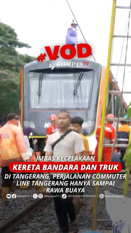 KECELAKAAN KERETA BANDARA SOEKARNO-HATTA DAN TRUK DI TANGERANG
