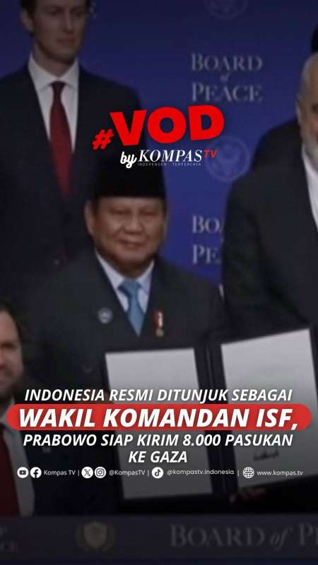 INDONESIA DITUNJUK SEBAGAI WAKIL KOMANDAN ISF, PRABOWO SIAP KIRIM 8.000 PASUKAN KE GAZA