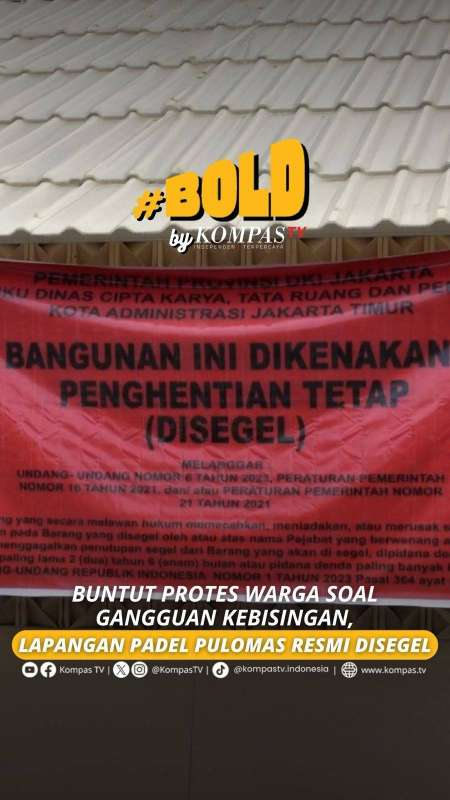 BUNTUT PROTES WARGA SOAL GANGGUAN KEBISINGAN, LAPANGAN PADEL PULOMAS RESMI DISEGEL