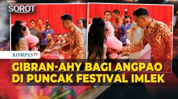 Gibran, AHY, hingga Didit Bagi-Bagi Angpao ke Barongsai Saat Hadiri Festival Imlek Nasional 2577