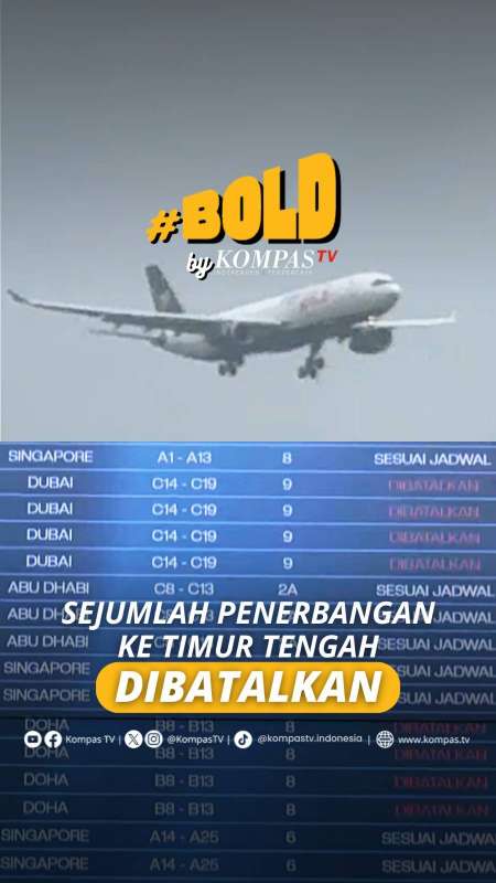 SEJUMLAH PENERBANGAN KE TIMUR TENGAH DIBATALKAN