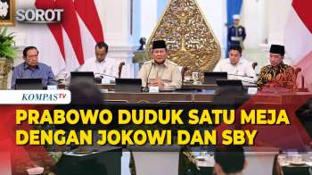 Momen Presiden Prabowo Duduk Satu Meja Dengan Jokowi Dan SBY Di Istana Merdeka