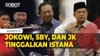 Momen Jokowi, SBY Hingga Jusuf Kalla Tinggalkan Istana Usai Silaturahmi