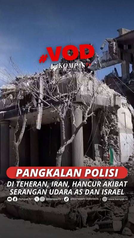 PANGKALAN POLISI DI TEHERAN, IRAN, HANCUR AKIBAT SERANGAN UDARA AS DAN ISRAEL