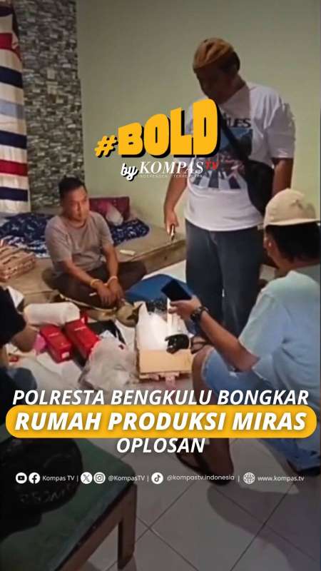 POLRESTA BENGKULU BONGKAR RUMAH PRODUKSI MIRAS OPLOSAN
