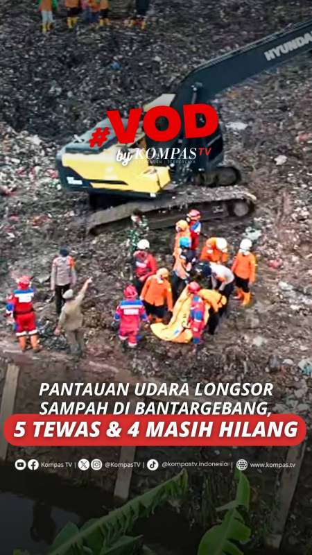 PANTAUAN UDARA LONGSOR SAMPAH DI BANTERGEBANG