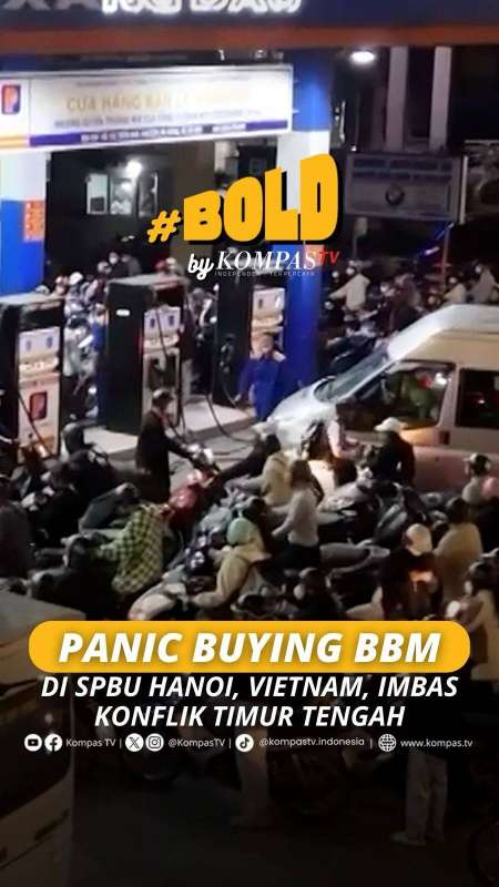 PANIC BUYING BBM DI SPBU HANOI, VIETNAM, IMBAS KONFLIK TIMUR TENGAH
