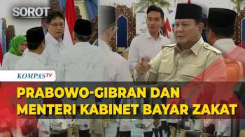 Momen Presiden Prabowo, Wapres Gibran dan Menteri Kabinet Bayar Zakat ke Baznas