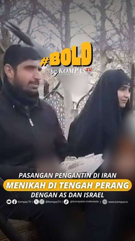 PASANGAN PENGANTIN DI IRAN MENIKAH DI TENGAH PERANG DENGAN AS DAN ISRAEL