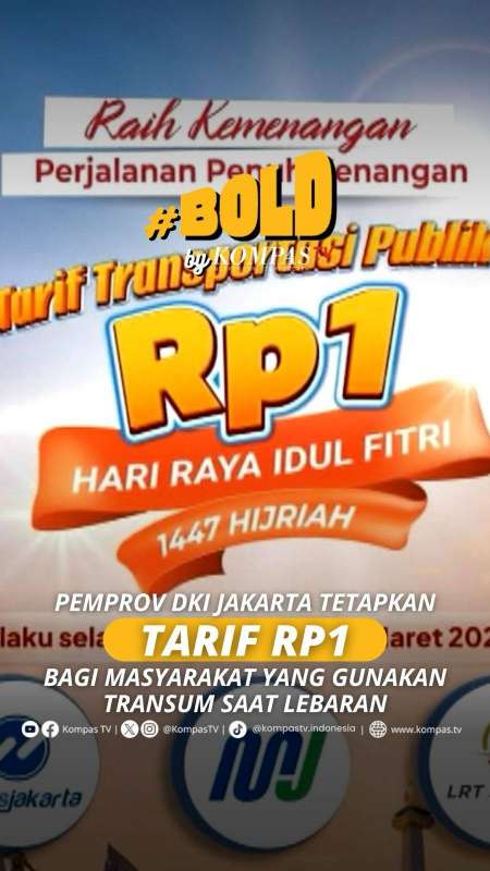 PEMPROV DKI JAKARTA TETAPKAN TARIF RP1 BAGI MASYARAKAT YANG GUNAKAN TRANSUM SAAT LEBARAN