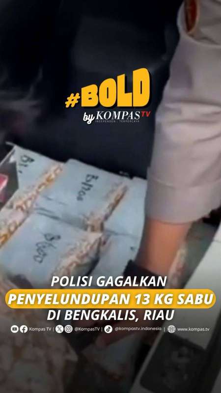 POLISI GAGALKAN PENYELUNDUPAN 13 KG SABU DI BENGKALIS, RIAU