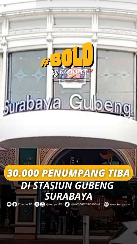 30.000 PENUMPANG TIBA DI STASIUN GUBENG SURABAYA