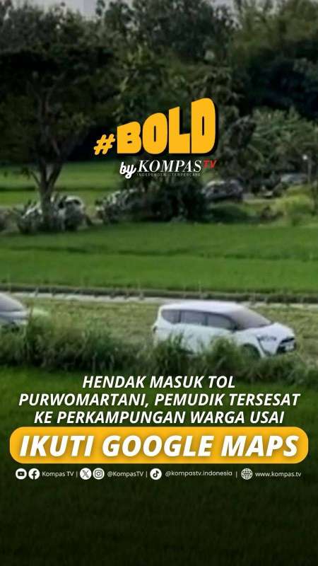HENDAK MASUK TOL, PEMUDIK TERSESAT KE PERKAMPUNGAN WARGA USAI IKUTI GOOGLE MAPS