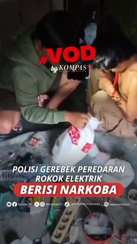 Polisi Gerebek Peredaran Rokok Elektrik Berisi Narkoba 