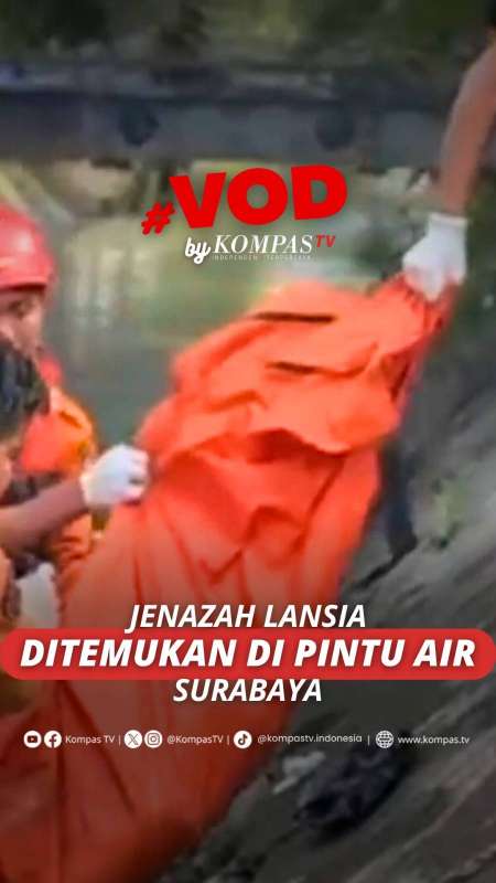 Jenazah Lansia Ditemukan Di Pintu Air Surabaya