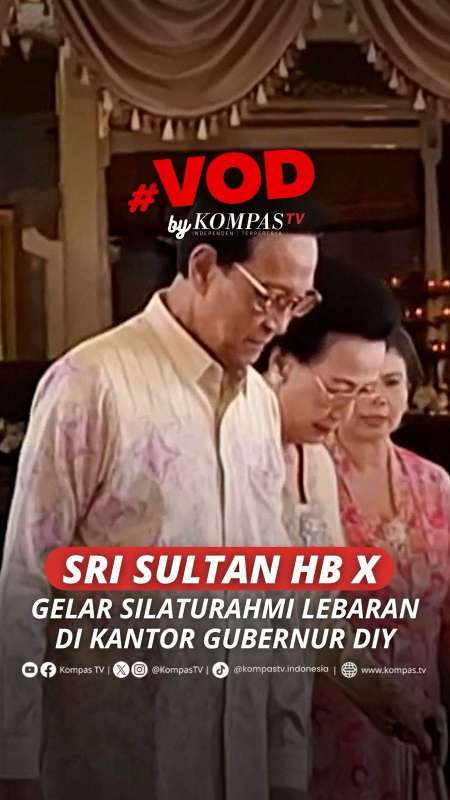 SRI SULTAN HB X GELAR SILATURAHMI LEBARAN DI KANTOR GUBERNUR DIY