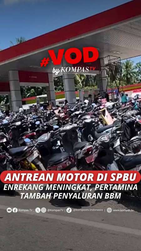 ANTREAN MOTOR DI SPBU ENREKANG MENINGKAT, PERTAMINA TAMBAH PENYALURAN BBM