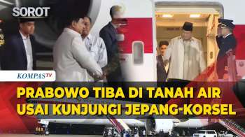 Detik-Detik Prabowo Disambut Wapres Gibran Saat Tiba Di Indonesia Usai Kunjungan Ke Jepang-Korsel