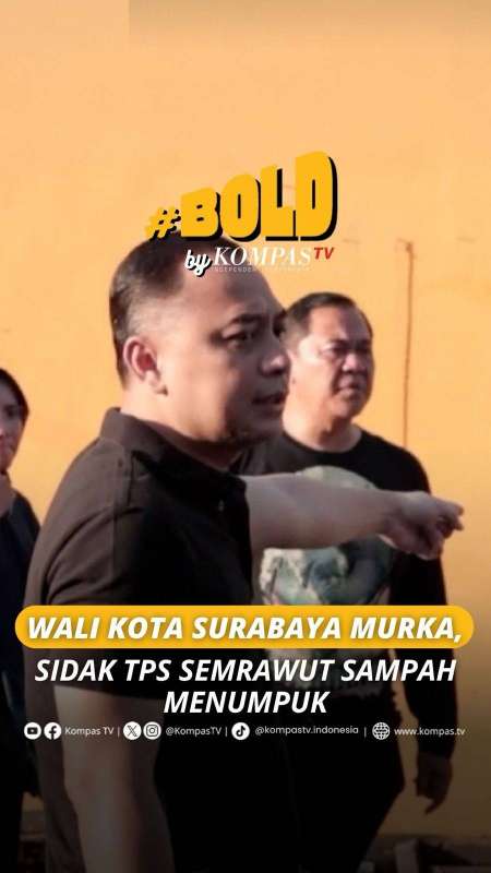 WALI KOTA SURABAYA MURKA, SIDAK TPS SEMRAWUT SAMPAH MENUMPUK