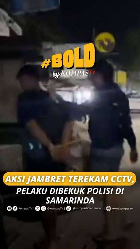 AKSI JAMBRET TEREKAM CCTV, PELAKU DIBEKUK POLISI DI SAMARINDA