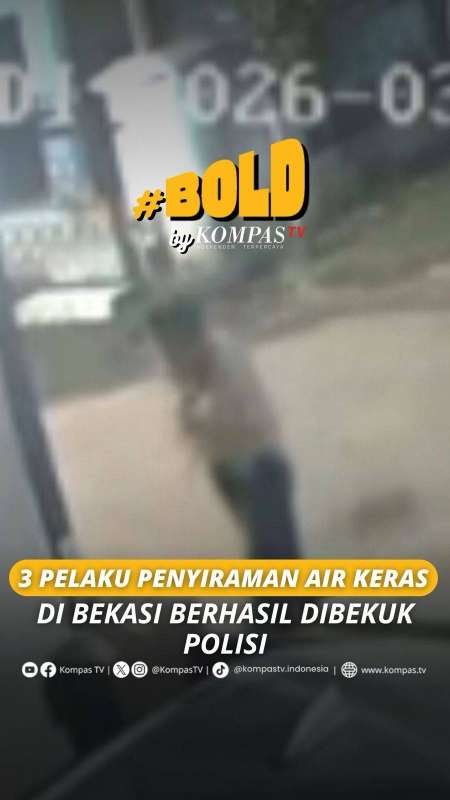 3 PELAKU PENYIRAMAN AIR KERAS DI BEKASI BERHASIL DIBEKUK POLISI