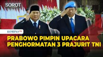 Didampingi SBY, Presiden Prabowo Pimpin Upacara Penghormatan 3 Prajurit TNI Gugur di Lebanon