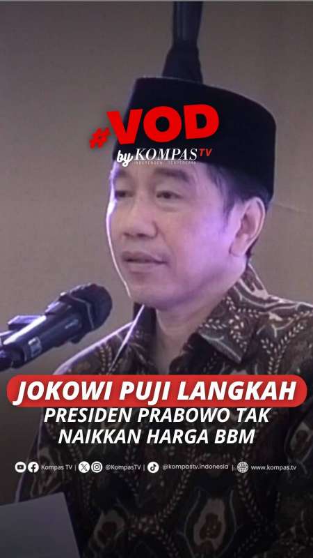 JOKOWI PUJI LANGKAH PRESIDEN PRABOWO TAK NAIKKAN HARGA BBM