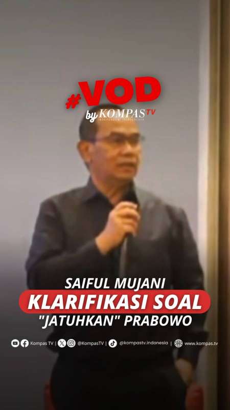 Saiful Mujani Klarifikasi Soal Jatuhkan Prabowo