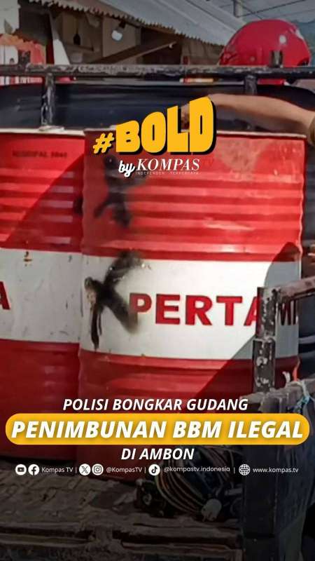 POLISI BONGKAR GUDANG PENIMBUNAN BBM ILEGAL DI AMBON