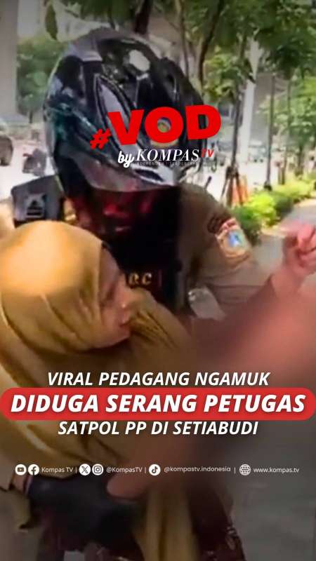 Viral Pedagang Ngamuk Diduga Serang Petugas Satpol PP Di Setiabudi