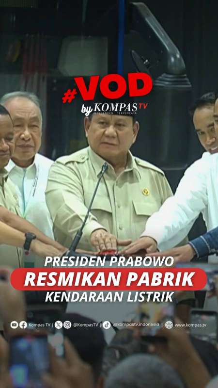 Presiden Prabowo Resmikan Pabrik Kendaraan Listrik