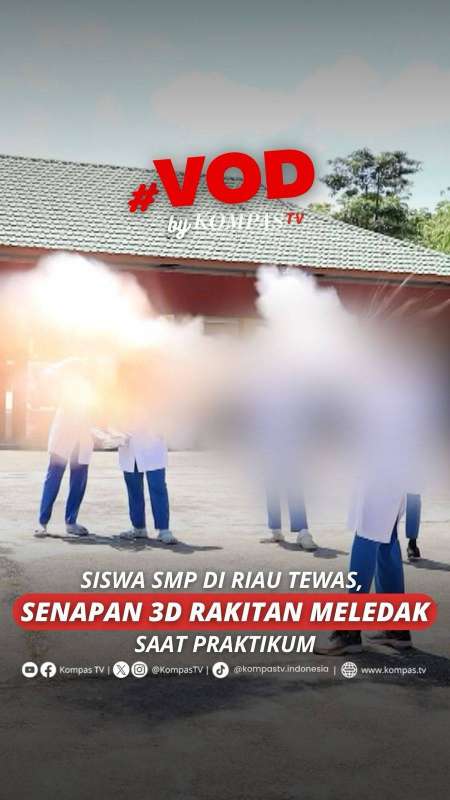 SISWA SMP DI RIAU TEWAS, SENAPAN 3D RAKITAN MELEDAK SAAT PRAKTIKUM