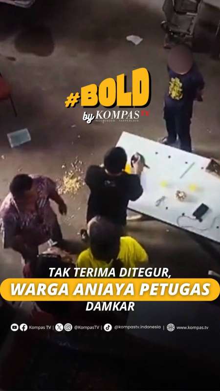 TAK TERIMA DITEGUR, WARNA ANIAYA PETUGAS DAMKAR