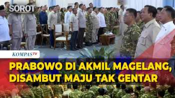 Momen Presiden Prabowo Tiba Di Akmil Magelang, Disambut Lagu Maju Tak Gentar