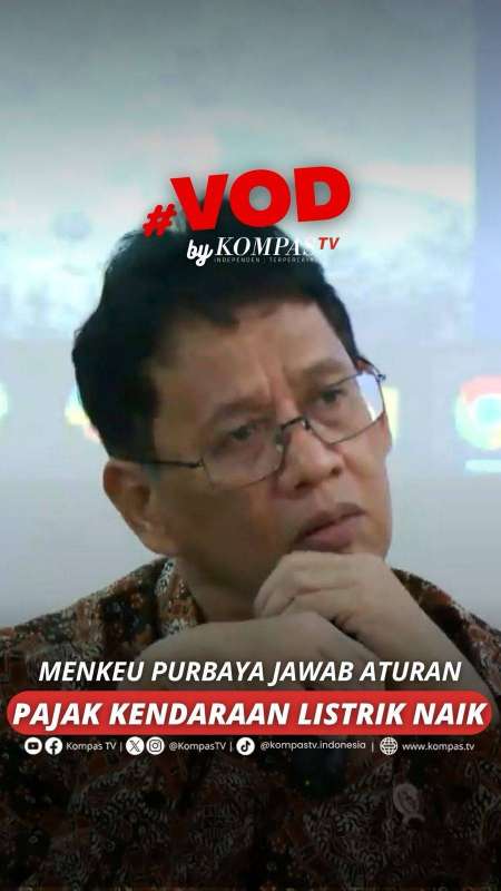 MENKEU PURBAYA JAWAB ATURAN  PAJAK KENDARAAN LISTRIK NAIK