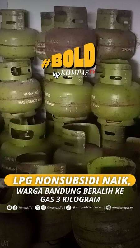 LPG NONSUBSIDI NAIK, WARGA BANDUNG BERALIH KE GAS 3 KILOGRAM 