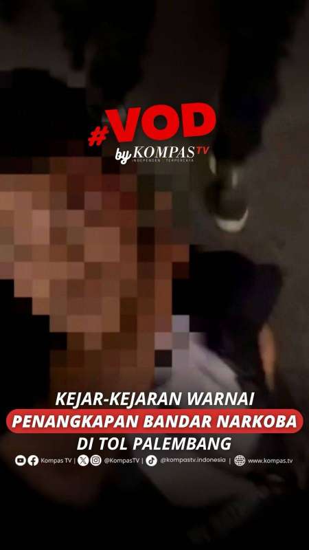 KEJAR-KEJARAN WARNAI PENANGKAPAN BANDAR NARKOBA DI TOL PALEMBANG