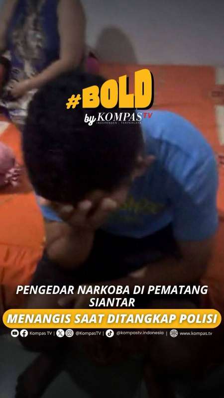 PENGEDAR NARKOBA  DI PEMATANG SIANTAR MENANGIS SAAT DITANGKAP POLISI