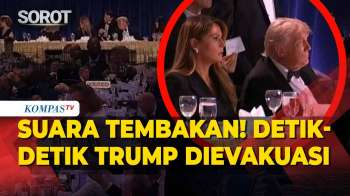 Detik-Detik Trump Dievakuasi usai Terdengar Suara Tembakan saat Acara Makan Malam Gedung Putih