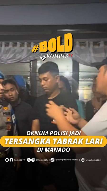 OKNUM POLISI JADI TERSANGKA TABRAK LARI DI MANADO