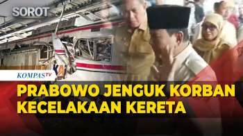 Presiden Prabowo Jenguk Korban Kecelakaan Kereta di RSUD Kota Bekasi