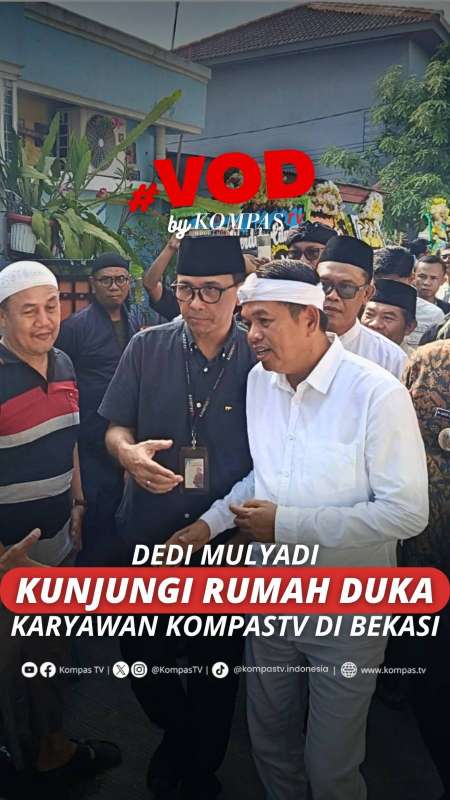 DEDI MULYADI KUNJUNGI RUMAH DUKA KARYAWAN KOMPASTV DI BEKASI