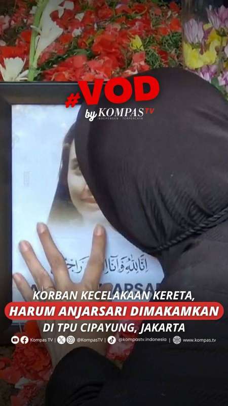 KORBAN KECELAKAAN KERETA, HARUM ANJARSARI DIMAKAMKAN DI TPU CIPAYUNG, JAKARTA