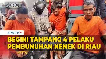 Pakai Baju Tahanan, Begini Tampang 4 Pelaku Perampokan-Pembunuhan Nenek Di Pekanbaru