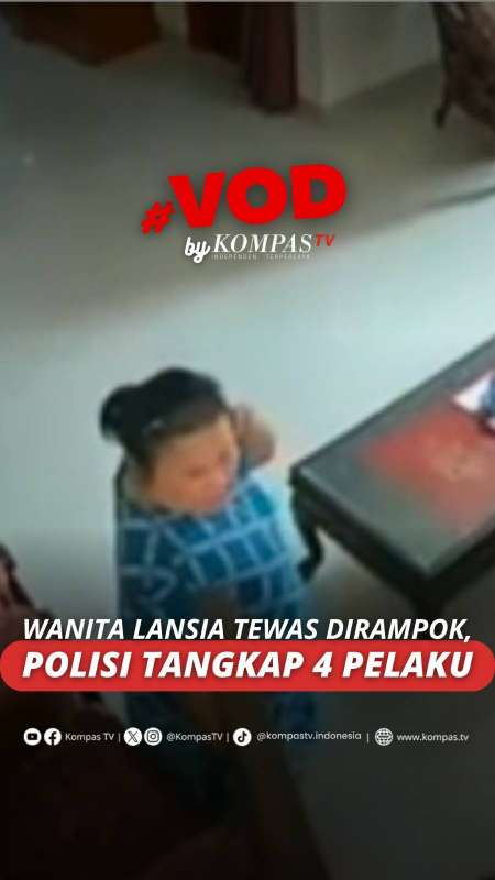 WANITA LANSIA TEWAS DIRAMPOK, POLISI TANGKAP 4 PELAKU