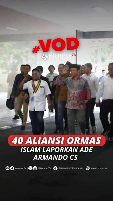 40 ALIANSI ORMAS ISLAM LAPORKAN ADE ARMANDO CS