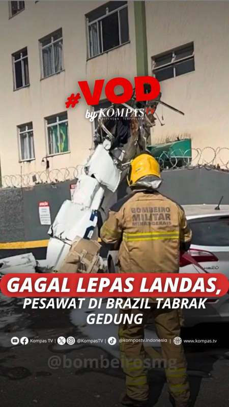 GAGAL LEPAS LANDAS, PESAWAT DI BRAZIL TABRAK GEDUNG